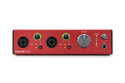 [CLARETT-PLUS-2PRE] Focusrite Clarett+ 2Pre USB Interface Audio