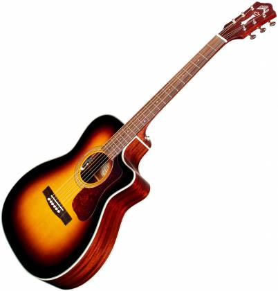 [384-2405-737] Guild OM-140CE ATB W/B Antique Sunburst Guitare Acoustique