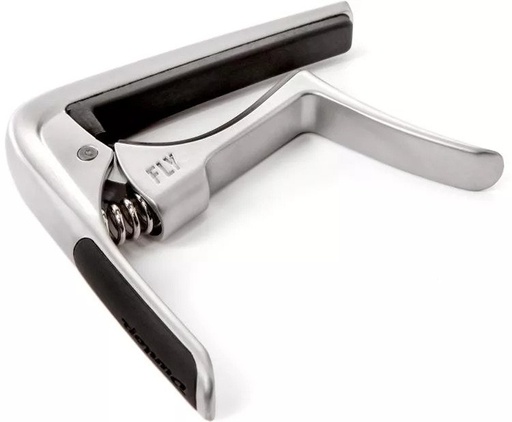 [63CSC] Capo Acoustique Dunlop Trigger Fly Curved Chrome