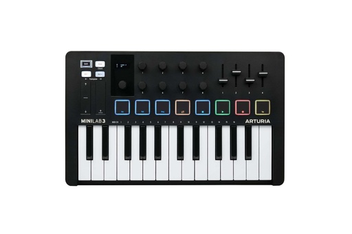 [MINILAB3BK] Contrôleur Midi Arturia MiniLab 3 Noir