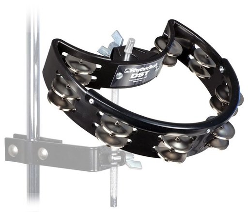 [DST10] Tambourine Rhythm Tech Noire Avec Jingles Nickel