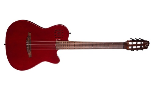 [052394] Godin Multiac Mundial Aztek Red Guitare Électro-Classique