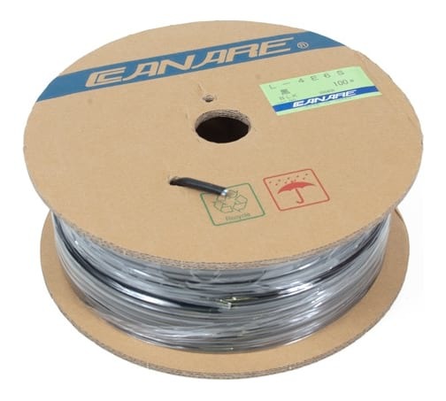 [L-2T2S-200M-BLACK] Câble 2 conducteurs Canare 200m L-2T2S-200M-BLACK