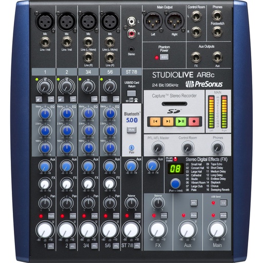 [STUDIOLIVE-AR8C] Console Presonus STUDIOLIVE-AR8C