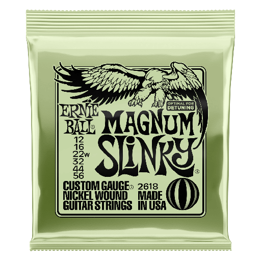 [2618EB] Cordes Guitare Électrique Ernie Ball Magnum Slinky 12-56