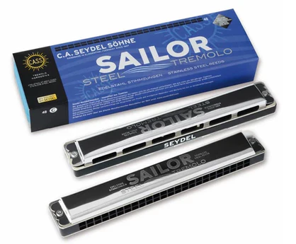 [SH26480/C] Harmonica en C Seydel Sailor Steel Tremolo Richter