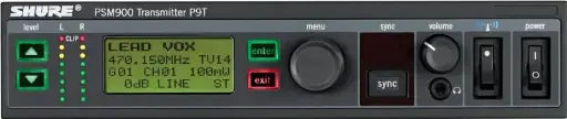 [P9T-G6] Émetteur sans fil Shure PSM900 P9T-G6 Fréquence G6
