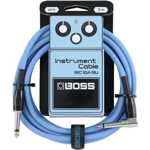[BIC-10A-BU] Câble Instrument Boss 10 Pieds Bleu