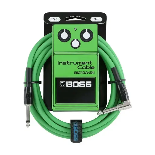 [BIC-10A-GN] Câble Instrument Boss 10 Pieds Vert