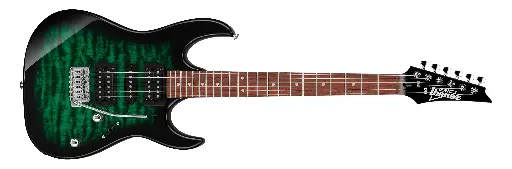 [GRX70QATEB] Guitare Électrique Ibanez GRX70QATEB Transparent Emerald Burst