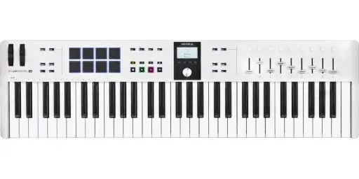 [KEYLABESSENTIAL61MK3WH] Contrôleur Midi Arturia KeyLab 61 MK3 Essential Blanc 