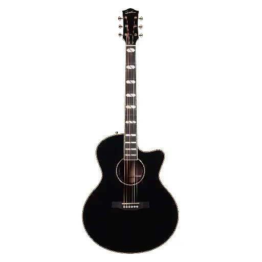 [053353] Godin 053353 Connaisseur Mini Jumbo Rosewood Black Acoustic Guitar