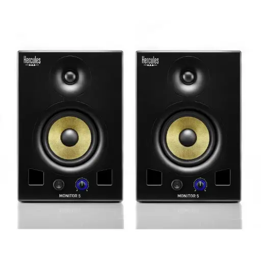 [DJMONITOR-5] Paire de Moniteurs Studio Hercules 5'' Noir 