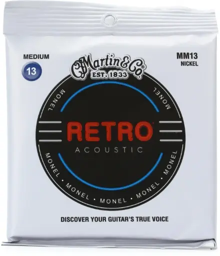 [41Y19MM13] Cordes Guitare Acoustique Martin Retro Acoustic Medium