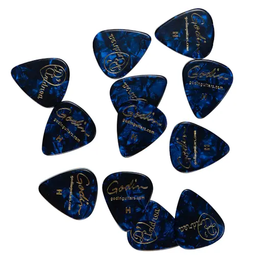 [049523] Paquet de 12 Plectres Godin .96mm Celluloid  
