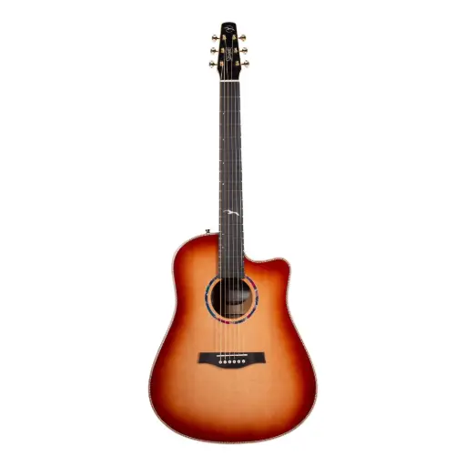 [053971] Seagull 053971 Peppino D'Agostino 30th Anniversary LTD Dreadnought Mahogany Burst Acoustic Guitar