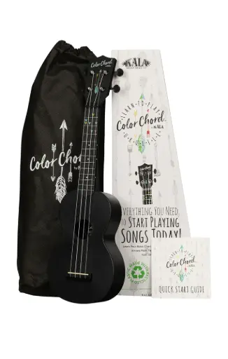 [KALA-R-LTP-CC-S] Ensemble Ukulélé Soprano Kala Learn to play color Noir