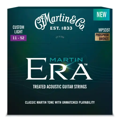 [41Y25MP535T] Cordes Guitare Acoustique Martin ERA Custom Light 11-52
