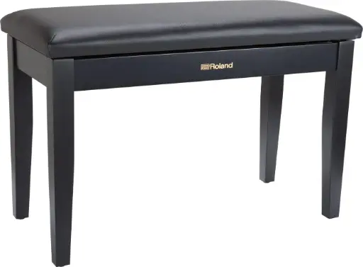 [RPB-D100PE-US] Roland RPB-D100PE-US Duet Piano Bench Polished Ebony w/ Storage
